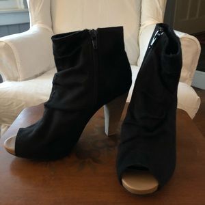 Ladies open toe booties